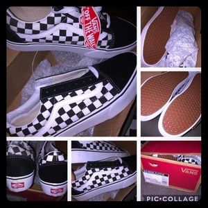 Brand New Men’s sz 10 Checker Platform Vans